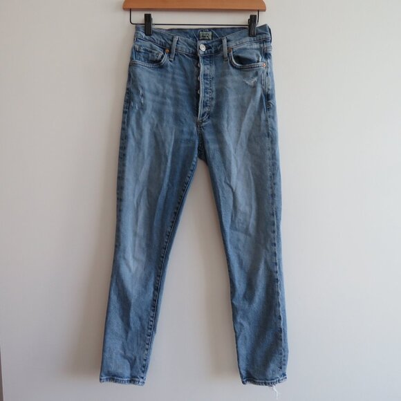 CITIZENS OF HUMANITY Olivia High Rise Slim Ankle Denim Jeans in Moments Size 26 - Picture 2 of 15